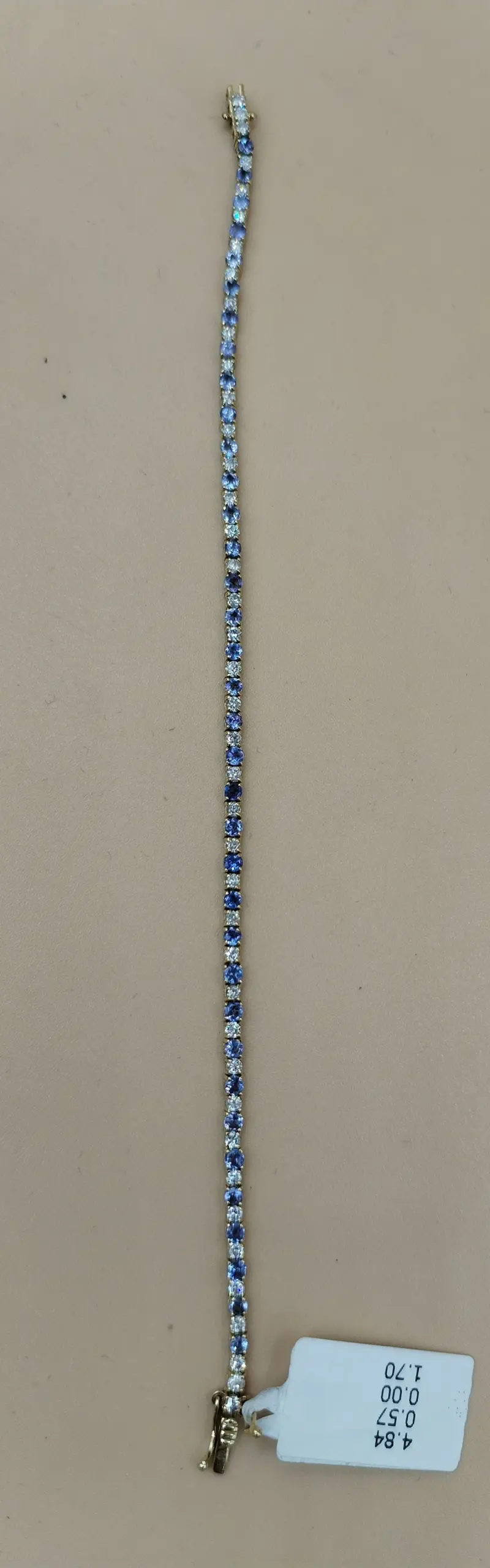 سواره تنس الماس مع حجر التنزنايت