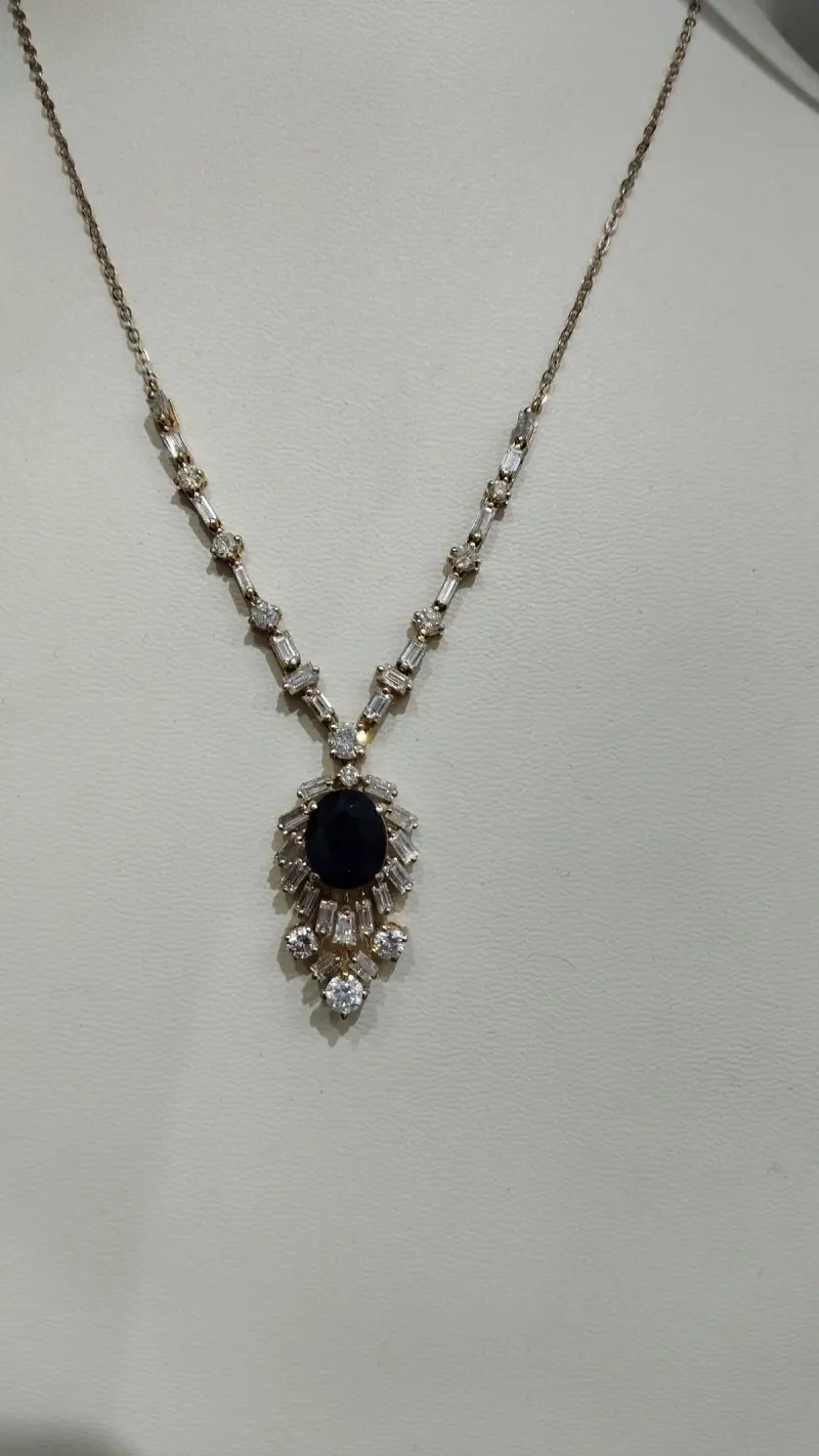 سبحه الماس مع حجر الزفير